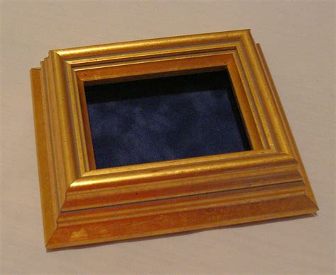 gold metal shadow box frame|gold shadow box picture frames.